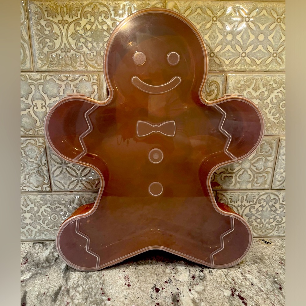 Gingerbread plastic Tupperware container- viral!